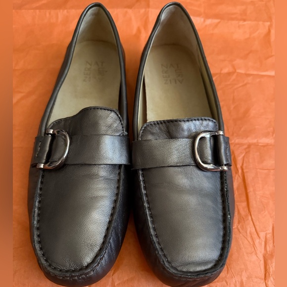 Naturlizer Bronze Leather Loafers - Picture 1 of 2